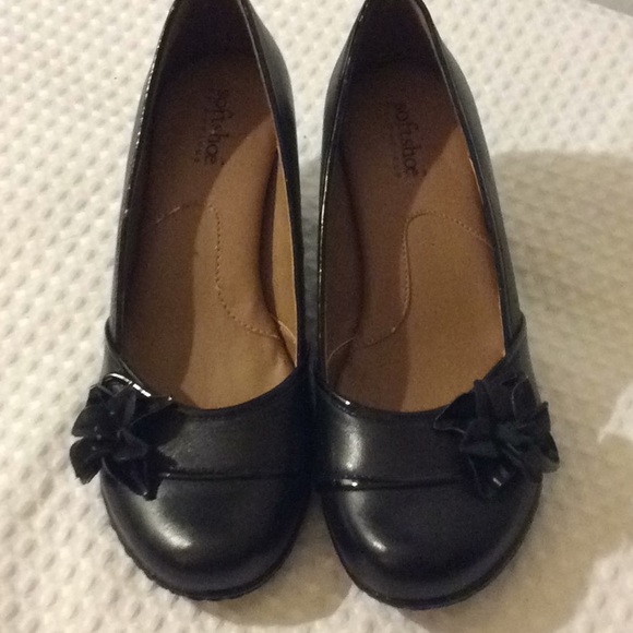 Soft shoe by Rose black low heels shoes # 6.5M - Picture 2 of 8